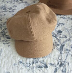 Stylish Tan Newsboy Cap